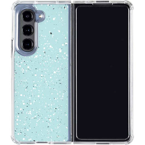 Mint Speckled Galaxy Z Fold5 5G Clear Case