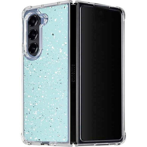 Mint Speckled Galaxy Z Fold5 5G Clear Case