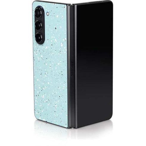 Mint Speckled Galaxy Z Fold5 5G Skin