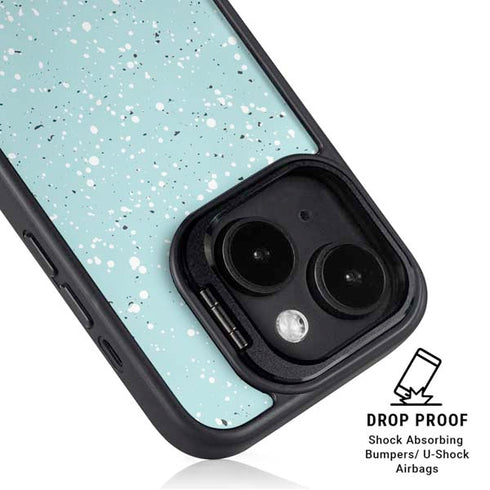 Mint Speckled iPhone 14 Kickstand Case