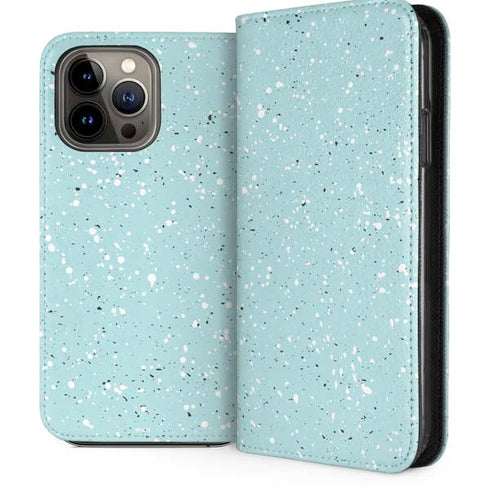Mint Speckled iPhone 14 Pro Max Folio Case