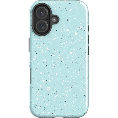 Mint Speckled iPhone 16 Plus Impact Case