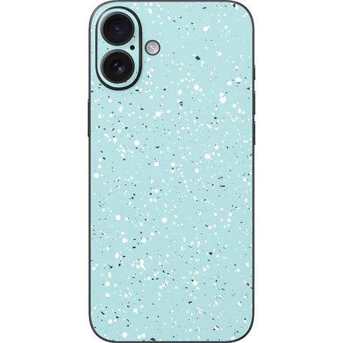 Mint Speckled iPhone 16 Plus Skin