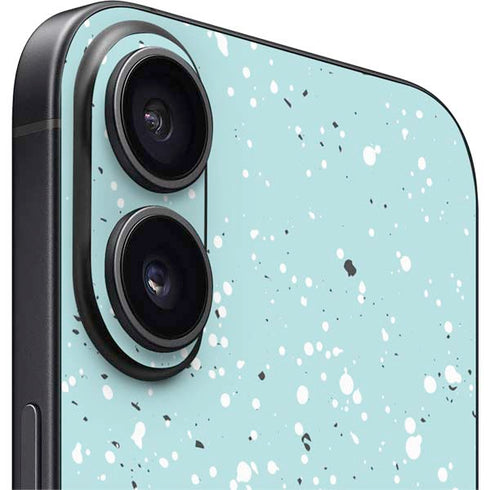 Mint Speckled iPhone 16 Plus Skin