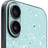Mint Speckled iPhone 16 Plus Skin