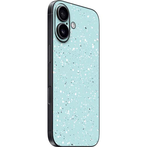 Mint Speckled iPhone 16 Skin