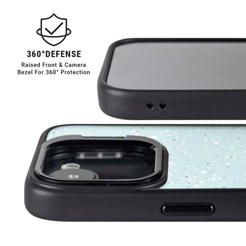 Mint Speckled iPhone 16e Kickstand Case
