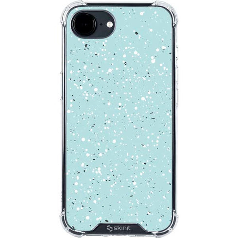 Mint Speckled iPhone 16e Clear Case