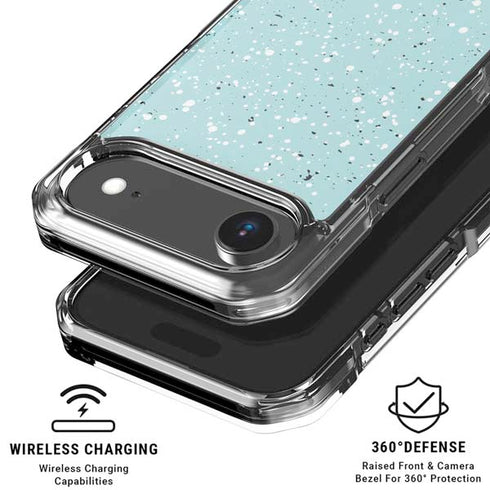 Mint Speckled iPhone 17 Air Clear Case