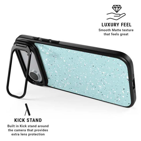 Mint Speckled iPhone 17 Air Kickstand Case