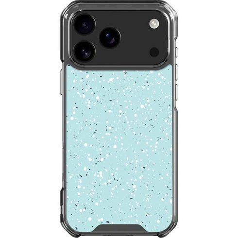 Mint Speckled iPhone 17 Pro Max Clear Case