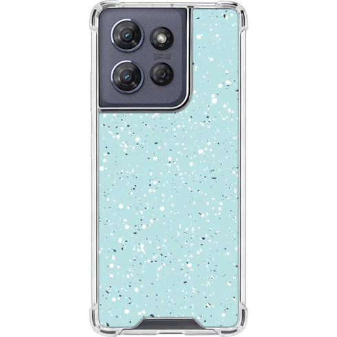 Mint Speckled Moto G 5G (2025) Clear Case