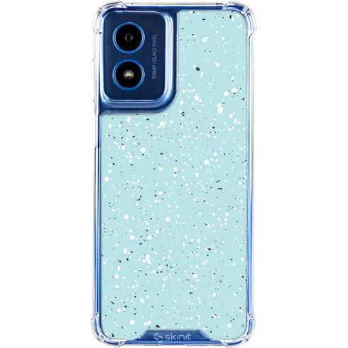 Mint Speckled Moto G 5G (2024) Clear Case