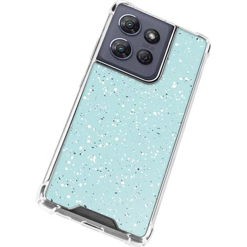 Mint Speckled Moto G Power 5G (2025) Clear Case