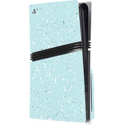 Mint Speckled PS5 Pro Disk Console Skin
