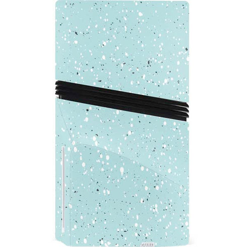 Mint Speckled PS5 Pro Disk Console Skin
