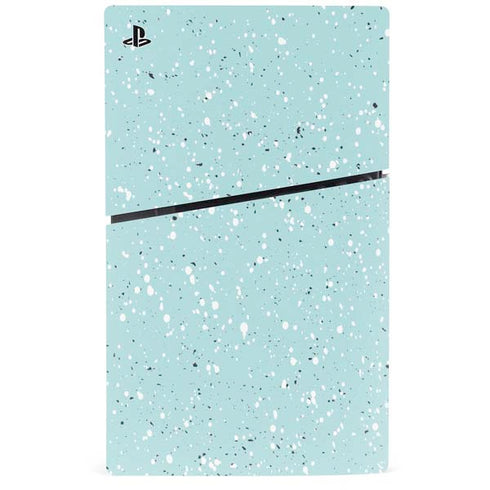Mint Speckled PS5 Slim Digital Edition Console Skin