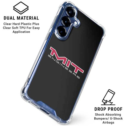 Massachusetts Institute of Technology MIT Engineers Black Galaxy S25 Plus Clear Case