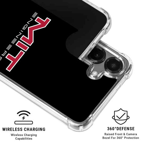 Massachusetts Institute of Technology MIT Engineers Black Galaxy S26 Clear Case