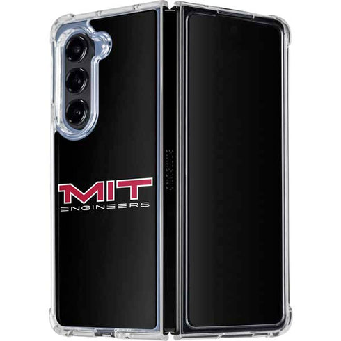 Massachusetts Institute of Technology MIT Engineers Black Galaxy Z Fold5 5G Clear Case