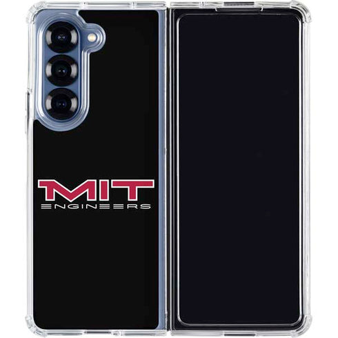 Massachusetts Institute of Technology MIT Engineers Black Galaxy Z Fold6 Clear Case