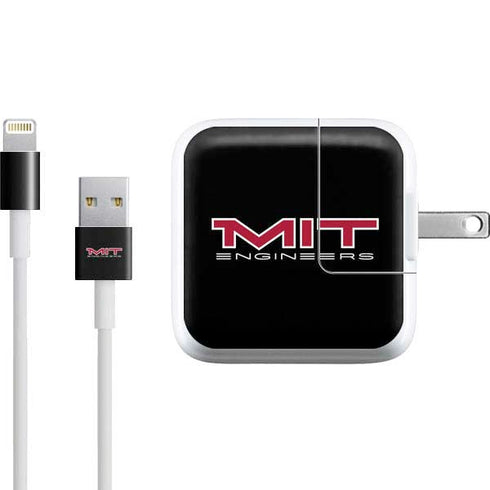 Massachusetts Institute of Technology MIT Engineers Black iPad Charger (10W USB) Skin