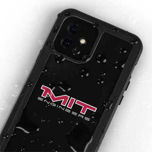 Massachusetts Institute of Technology MIT Engineers Black iPhone 12 Mini Waterproof Case