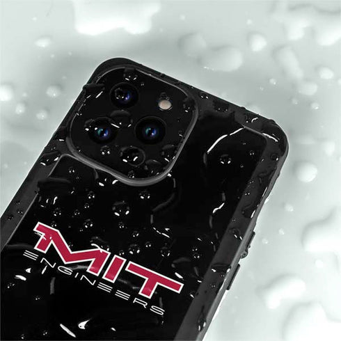 Massachusetts Institute of Technology MIT Engineers Black iPhone 14 Pro Max Waterproof Case