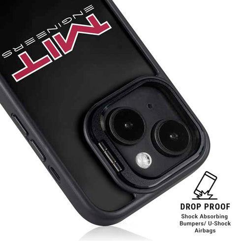 Massachusetts Institute of Technology MIT Engineers Black iPhone 15 Plus Kickstand Case