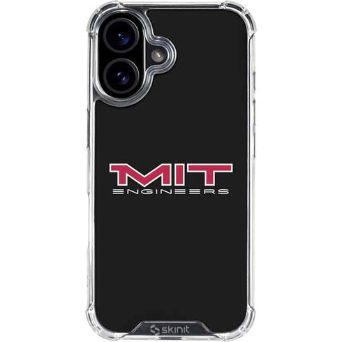 Massachusetts Institute of Technology MIT Engineers Black iPhone 16 Plus Clear Case