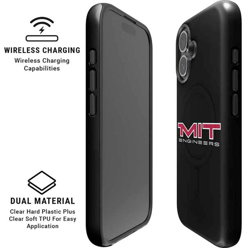 Massachusetts Institute of Technology MIT Engineers Black iPhone 16 Plus Magsafe Impact Case
