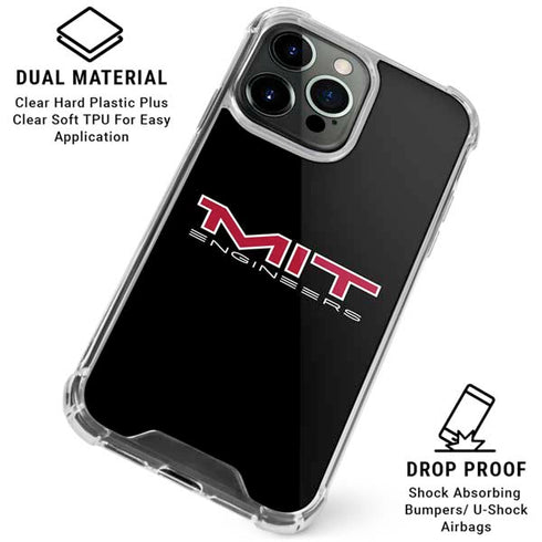 Massachusetts Institute of Technology MIT Engineers Black iPhone 16 Pro Max Clear Case