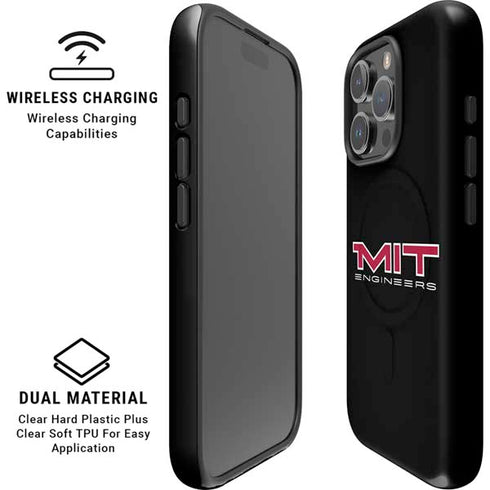 Massachusetts Institute of Technology MIT Engineers Black iPhone 16 Pro Max Magsafe Impact Case