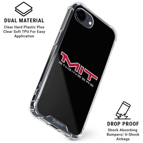Massachusetts Institute of Technology MIT Engineers Black iPhone 16e Clear Case
