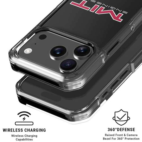Massachusetts Institute of Technology MIT Engineers Black iPhone 18 Pro Clear Case
