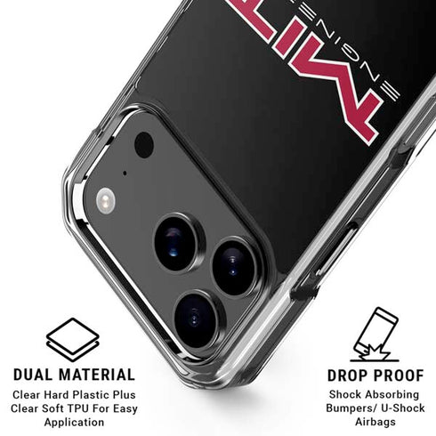 Massachusetts Institute of Technology MIT Engineers Black iPhone 18 Pro Clear Case