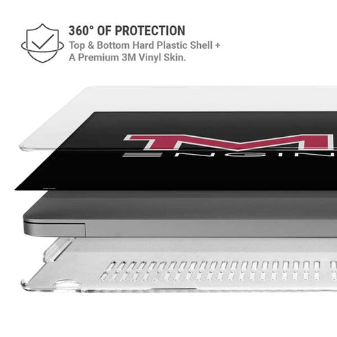 Massachusetts Institute of Technology MIT Engineers Black MacBook Pro 14in (2021-24) Case plus Skin