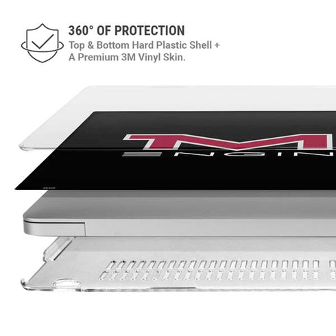 Massachusetts Institute of Technology MIT Engineers Black MacBook Pro 16in (2019-20) Case plus Skin