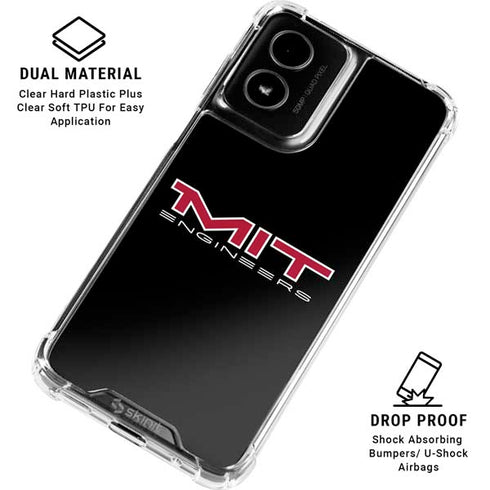 Massachusetts Institute of Technology MIT Engineers Black Moto G Power 5G (2024) Clear Case