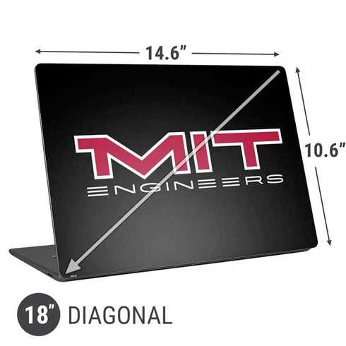 Massachusetts Institute of Technology MIT Engineers Black Universal Laptop 18in (14.6 x 10.6in) Skin