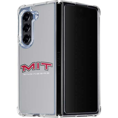 Massachusetts Institute of Technology MIT Engineers Grey Galaxy Z Fold5 5G Clear Case
