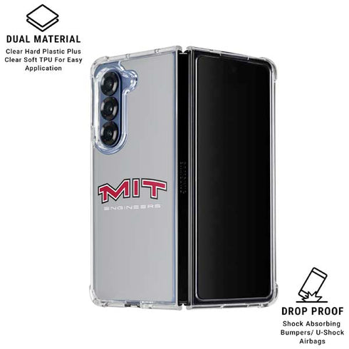 Massachusetts Institute of Technology MIT Engineers Grey Galaxy Z Fold6 Clear Case