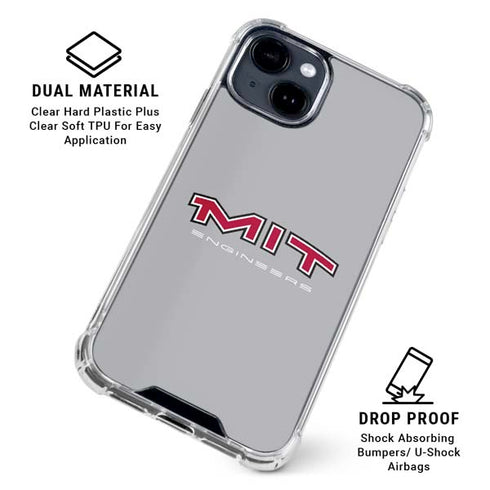 Massachusetts Institute of Technology MIT Engineers Grey iPhone 15 Clear Case