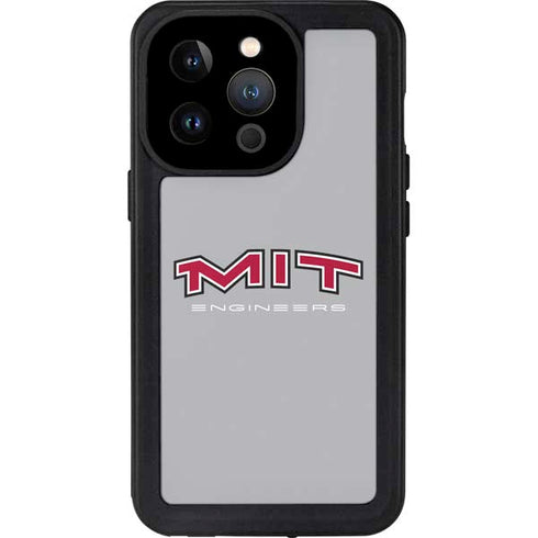 Massachusetts Institute of Technology MIT Engineers Grey iPhone 15 Pro Waterproof Case