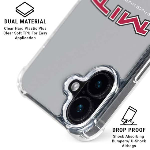 Massachusetts Institute of Technology MIT Engineers Grey iPhone 16 MagSafe Case