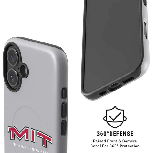 Massachusetts Institute of Technology MIT Engineers Grey iPhone 16 Plus Magsafe Impact Case