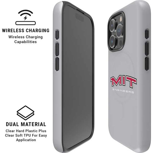 Massachusetts Institute of Technology MIT Engineers Grey iPhone 16 Pro Max Magsafe Impact Case
