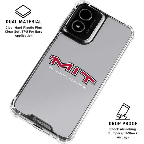 Massachusetts Institute of Technology MIT Engineers Grey Moto G Power 5G (2024) Clear Case