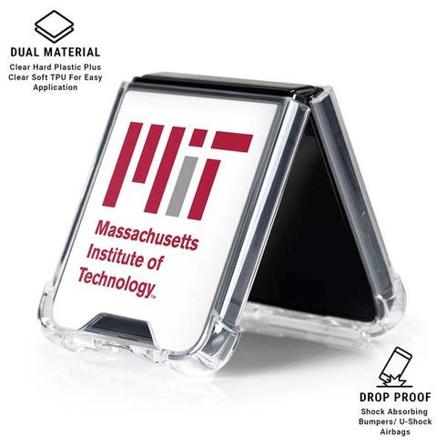 Massachusetts Institute of Technology MIT Logo Galaxy Z Flip7 Clear Case