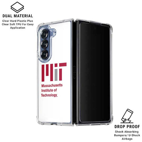Massachusetts Institute of Technology MIT Logo Galaxy Z Fold7 Clear Case